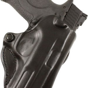 DESANTIS MINI SCABBARD HOLSTER - RH OWB LEATHER KIMBER MICRO BL
