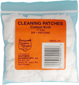 SOUTHERN BLOOMER .17CAL - CLEANING PATCHES 200-PACK