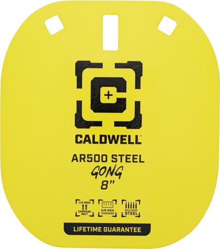 CALDWELL AR500 8" STEEL TARGET - YELLOW
