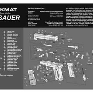 TEKMAT ARMORERS BENCH MAT - 11"x17" SIG SAUER 229 PISTOL