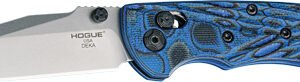 HOGUE DEKA 3.25" ABLE LCK FLDR - CLIP POINT G-MASCUS BLUE LAVA