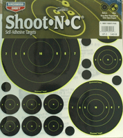 B/C TARGET SHOOT-N-C ASSORTED - 1"-50 2"-30 3"-10 5.5"-5 8"-5