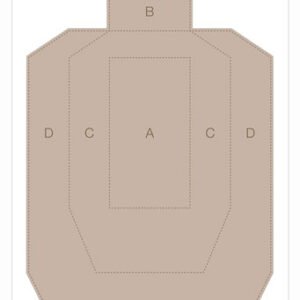 B/C TARGET EZE-SCORER 23"X35" - IPSC PRACTICE 5 TARGETS