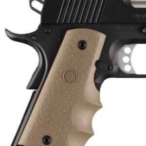 HOGUE GRIPS COLT GOVT MODEL - W/FINGER GROOVES FDE