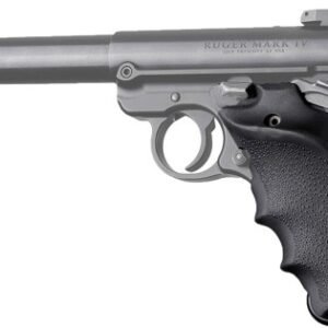 HOGUE GRIPS RUGER MKIV RUBBER - GRIP W/ FG & RH THUMB REST BLK