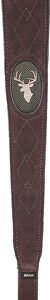 ALLEN SUED DEER HEAD SLING W/ - SWIVELS  BROWN LEATHER