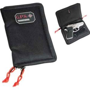 GPS PISTOL SLEEVE MEDIUM - LOCKABLE ZIPPER BLACK NYLON