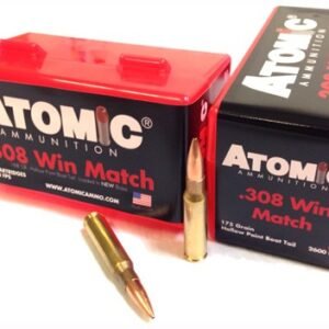 ATOMIC 308 WIN 175GR MATCH - BTHP 50RD 10BX/CS <