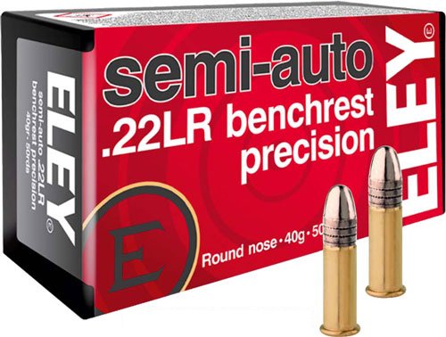 ELEY PRECISION 22LR 40GR SEMI - AUTO BENCHREST 50RD 100BX/CS