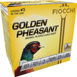 FIOCCHI GOLDEN PHEASANT 20GA - 2.75" 1OZ #7.5 25RD 10BX/CS