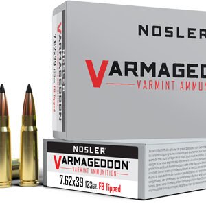 NOSLER VARMAGEDDON 7.62X39 - 123GR FBT 20RD 10BX/CS