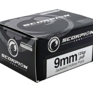 SCORPION 9MM LUGER - 124GR JHP 20RD 10BX/CS