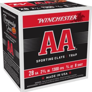 WINCHESTER AA 28GA 2.75" 3/4OZ - #8 1300FPS 250RD CASE LOT