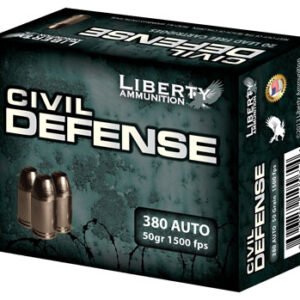 LIBERTY CIVIL DEFENSE 380 ACP - 50GR COPPR HP 20RD 50BX/CS