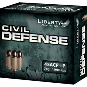 LIBERTY CIVIL DEFENSE 45 ACP - 78GR HP 20RD 10BX/CS
