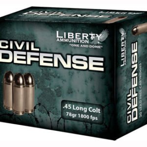 LIBERTY CIVIL DEFENSE 45 LC - 78GR HP 20RD 10BX/CS