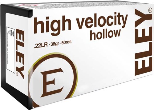 ELEY HIGH VELOCITY 22LR 38GR - HP 50RD 100BX/CS