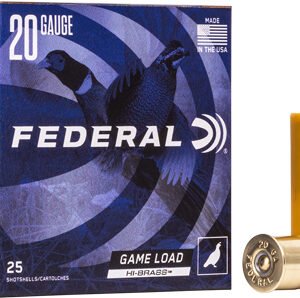 FEDERAL GAME LOAD 20GA 2.75" - 1OZ #5 25RD 10BX/CS