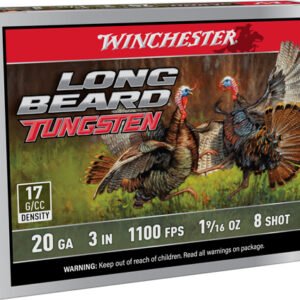 WINCHESTER LONG BEARD TS17 - 20GA 3" 1-9/16OZ #8 5RD 10BX/