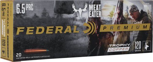 FEDERAL PREMIUM 6.5 PRC 120GR - TROPHY COPPER 20RD 10BX/CS