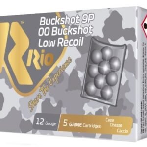RIO 12GA 2.75" 00 BUCK LOW - RECOIL 9 PELLET 5RD 50BX/CS