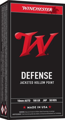 WINCHESTER USA 10MM 180GR - JHP 50RD 10BX/CS