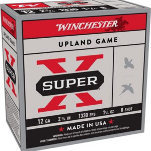 WINCHESTER SUPER-X 12GA 2.75" - 1-1/4OZ #8 1330FPS 25RD 10BX/C