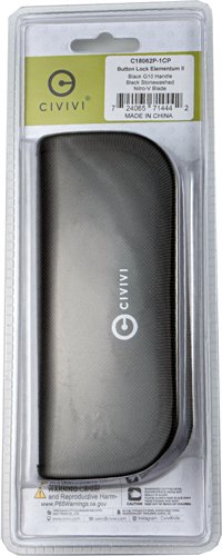CIVIVI KNIFE ELEMENTUM II 2.96 - " G-10/BLK STONEWASH CLAM PACK - Image 6