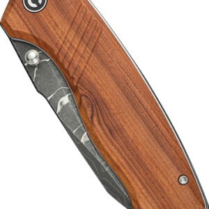 CIVIVI KNIFE PLACOID 3.67" - WOOD/DIMASCUS BLADE LINERLOCK