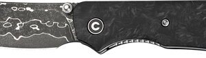 CIVIVI KNIFE CRABBY 2.7" - SHREDDED CARBON FIBER DAMASCU