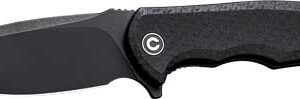 CIVIVI KNIFE PRAXIS 3.75" BLK - COARSE MICARTA/BLK STONEWASHE