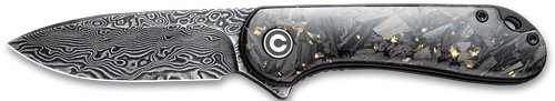 CIVIVI KNIFE ELEMENTUM 2.96" - SHREDDED CBN FBR/GOLDEN DMSCS - Image 2