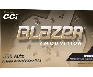 CCI BLAZER BRASS 380ACP 98GR JHP 50