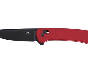 CRKT Q COMPACT 3.05" PLAIN EDGE RED