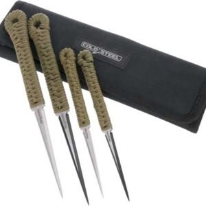 COLD STEEL THROWING SPIKES  2- - 2.5" & 2-3.5" W/SHEATH