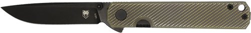 COBRATEC BLACKJACK FOLDER 3" - G-10 BLACK TITANIUM BRZ SCALE