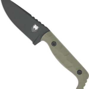 COBRATEC KINGPIN 4" FIXED BLD - OD GREEN D2 STEEL W/SHEATH