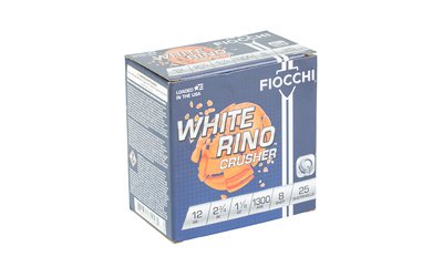FIOCCHI W RINO CRSHR 12GA #8 25/250 - Image 2
