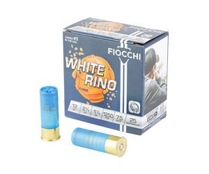 FIOCCHI WHITE RINO 12GA #7.5 25/250