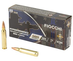 FIOCCHI HYPR SBR 223REM 77GR 20/200