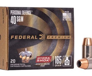 FED HYDRA-SHOK 40S&W 165GR 20/500