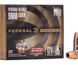 FED HYDRA-SHOK 9MM 124GR HP 20/500