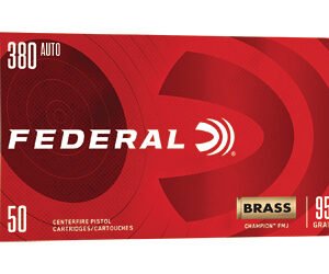 FED CHAMP 380AUTO 95GR FMJ 50/1000