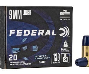 FED SYN DEF 9MM 138GR SJHP 20/200