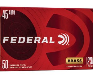 FED CHAMP 45ACP 230GR FMJ BRSS 50/1