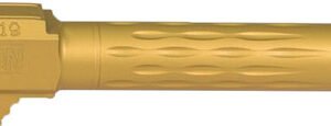 FAXON FITS GLOCK 19 BARREL 9MM - FLAME FLUTED THREADED TIN