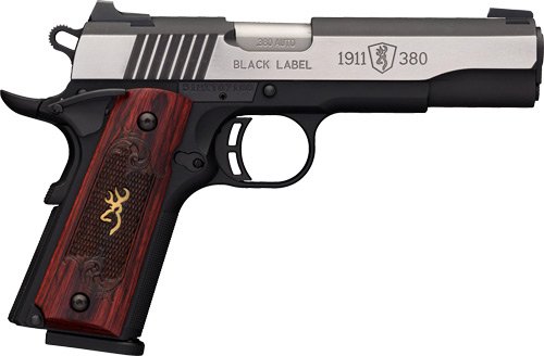 BROWNING 1911-380 BLACK LABEL - MEDALLION PRO 4.25"FS WOOD