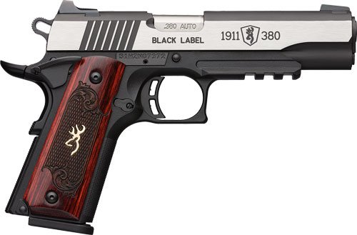 BROWNING 1911-380 BLACK LABEL - MEDALLION PRO 3.58" FS W/RAIL