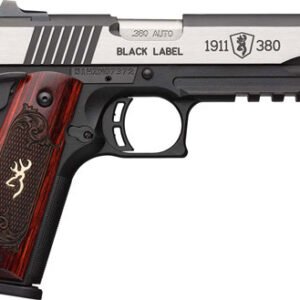 BROWNING 1911-380 BLACK LABEL - MEDALLION PRO 4.25"FS W/ RAIL