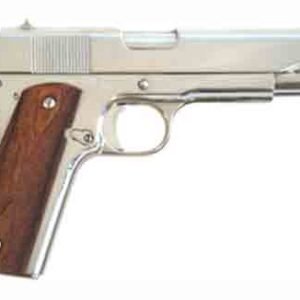 CIMARRON 1911A1 45ACP 5" FS - 8-SHOT POLISHED NICKEL WALNUT